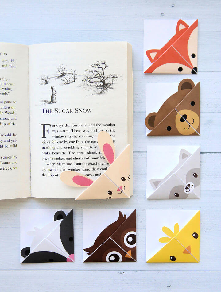 12 Cool DIY Origami Bookmarks Ideas - DIYCraftsGuru