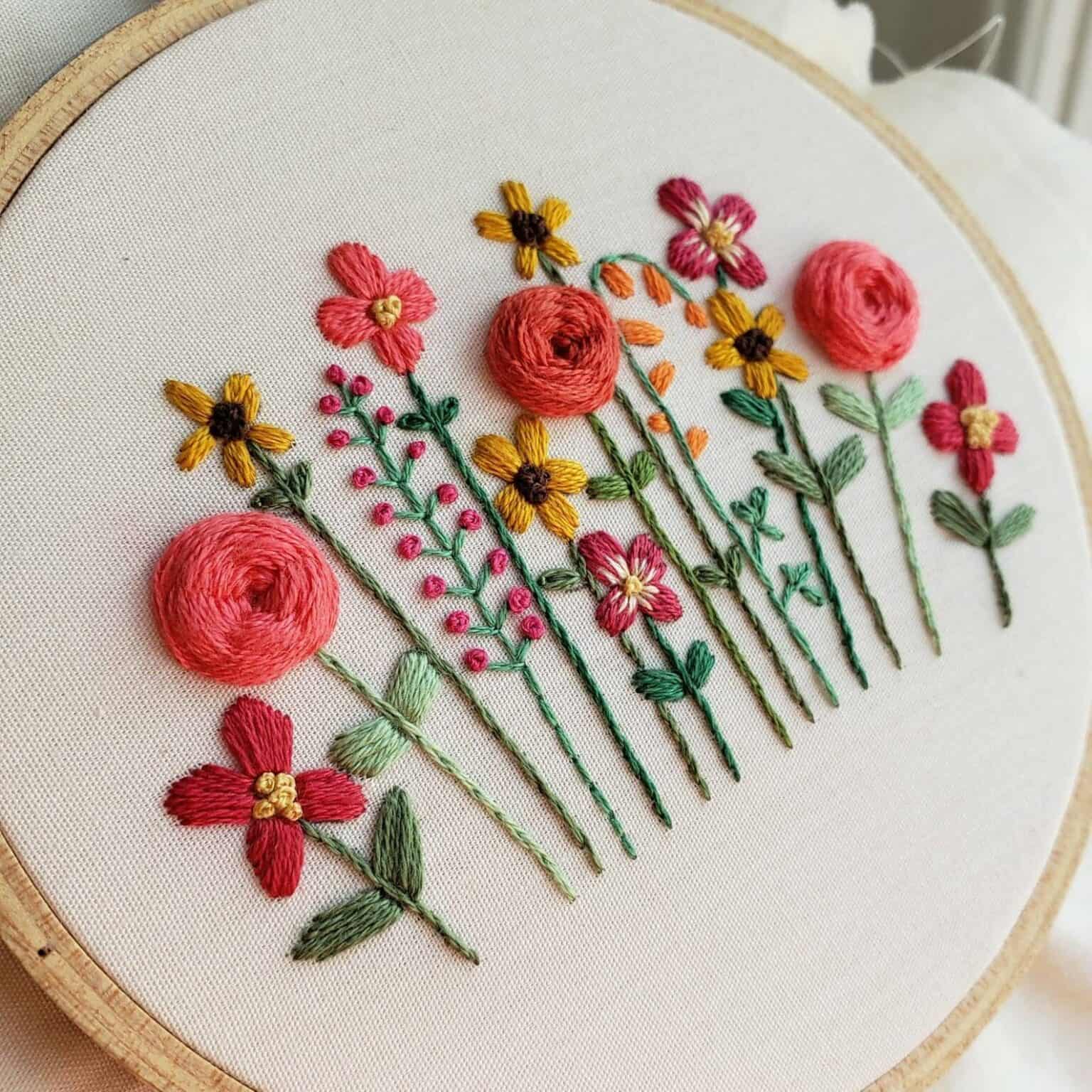 13 Awesome Flower Embroidery Patterns - DIYCraftsGuru